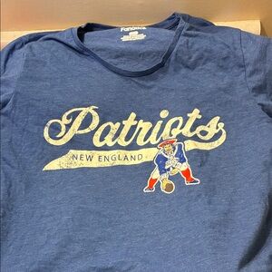 Fanatics Patriots Blue Graphic Tee